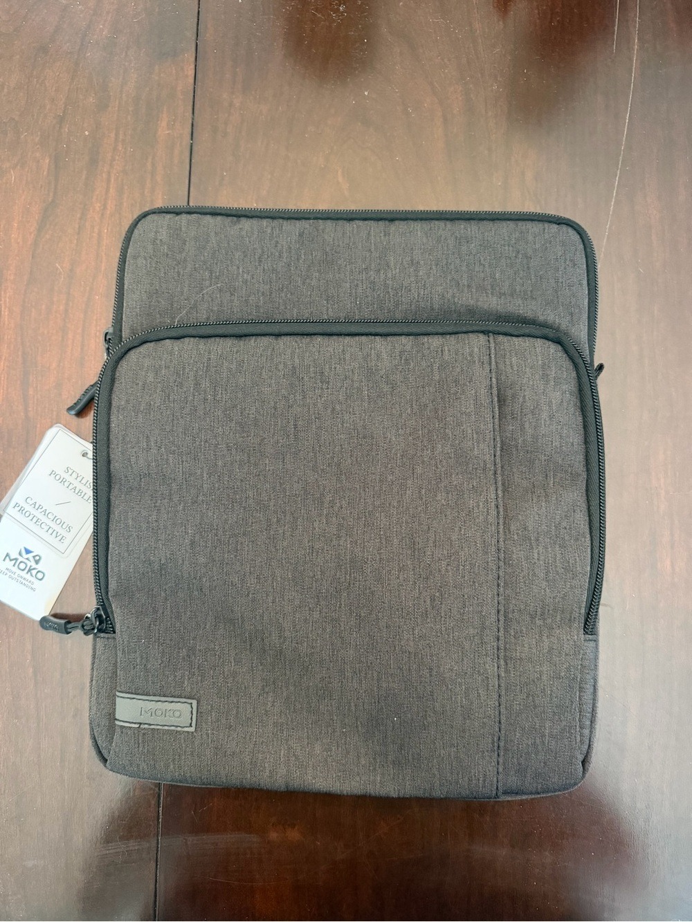 NWT MOKO Men's Gray 10"-13" Laptop/Tablet Carry Case with Pockets